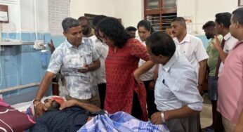 விபத்தில் சிக்கிய நாடாளுமன்ற உறுப்பினர் பற்றவையிடச்சென்ற பிரதமர்.