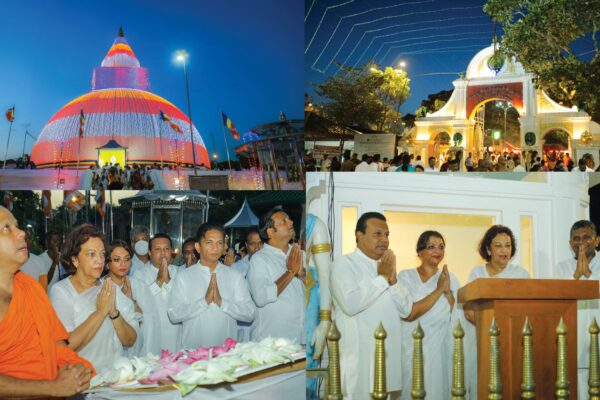 Swadeshi Khomba illuminates Kiri Vehera & Ruhunu Maha Kataragama Devalaya at Kataragama for the 24th consecutive year.